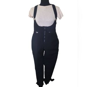 Fera Women's Insulated Ski Snow Bib Overalls Pants Size 16 R with Stirrups